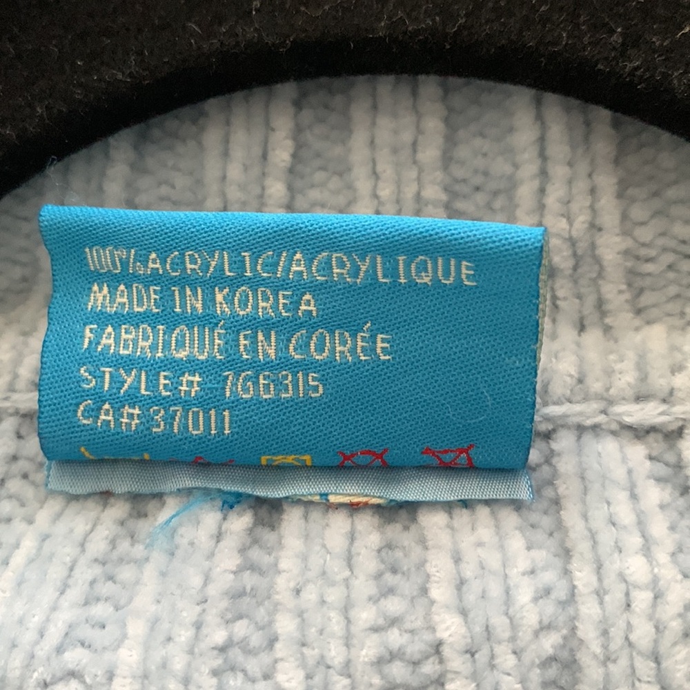 Vintage Soft Blue Turtleneck Sweater - Picture 4 of 4